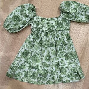 Abercrombie & Fitch Green Floral Dress